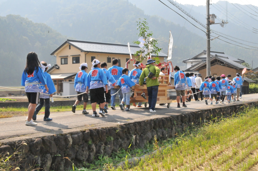 但馬國　秋祭り　こども神輿