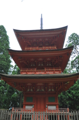 但馬國　妙見山　名草神社　三重の塔