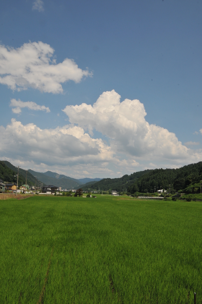 但馬國　夏の空と雲と風