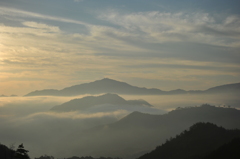 但馬國　竹田城　雲海　藤和峠より①