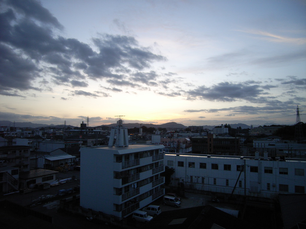 明け方の空