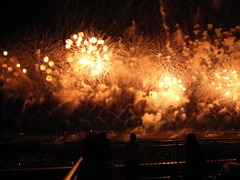 長岡花火  天地人
