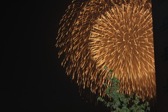 リビングから見た花火