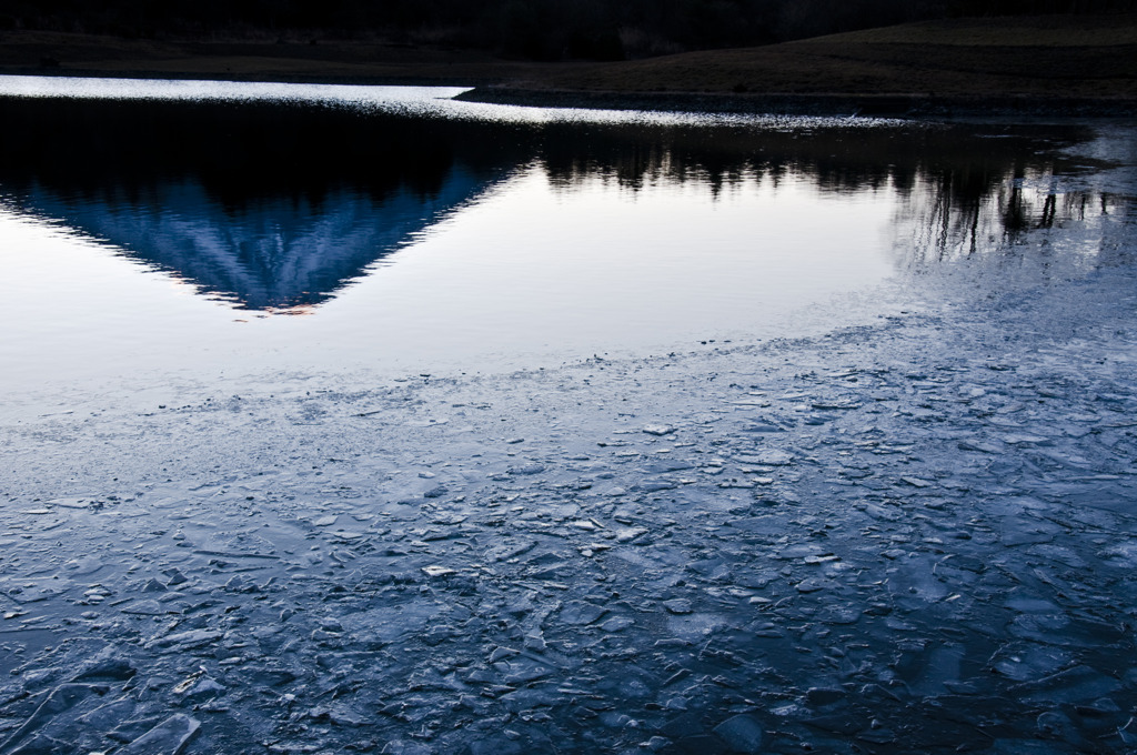 Mt.Fuji on the ice