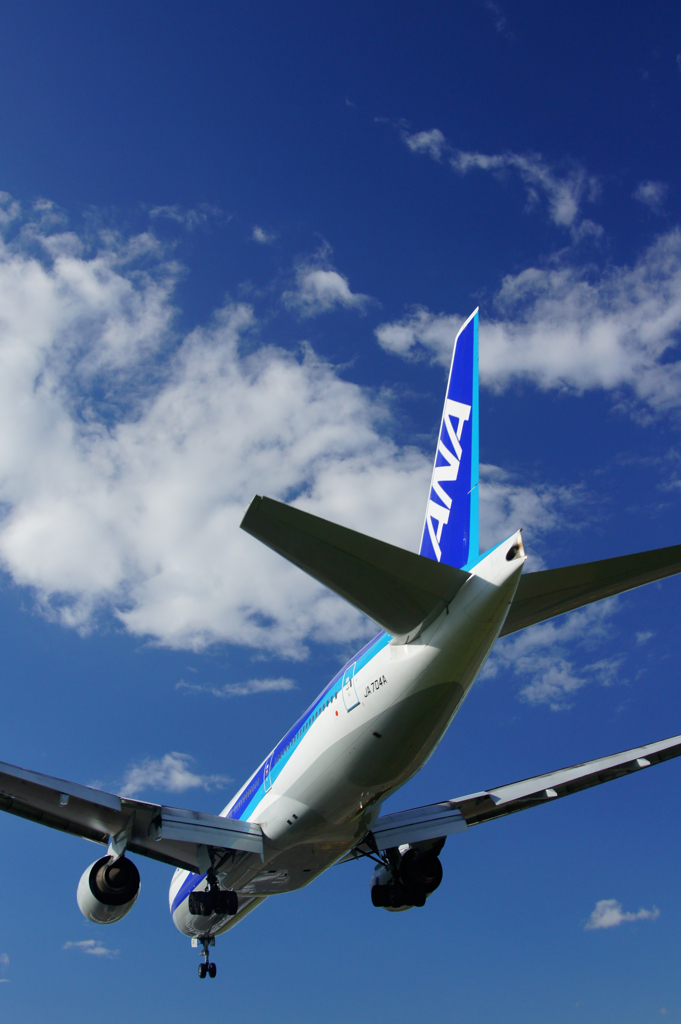 大阪空港　着陸態勢