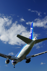 大阪空港　着陸態勢