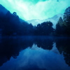 青い金鱗湖