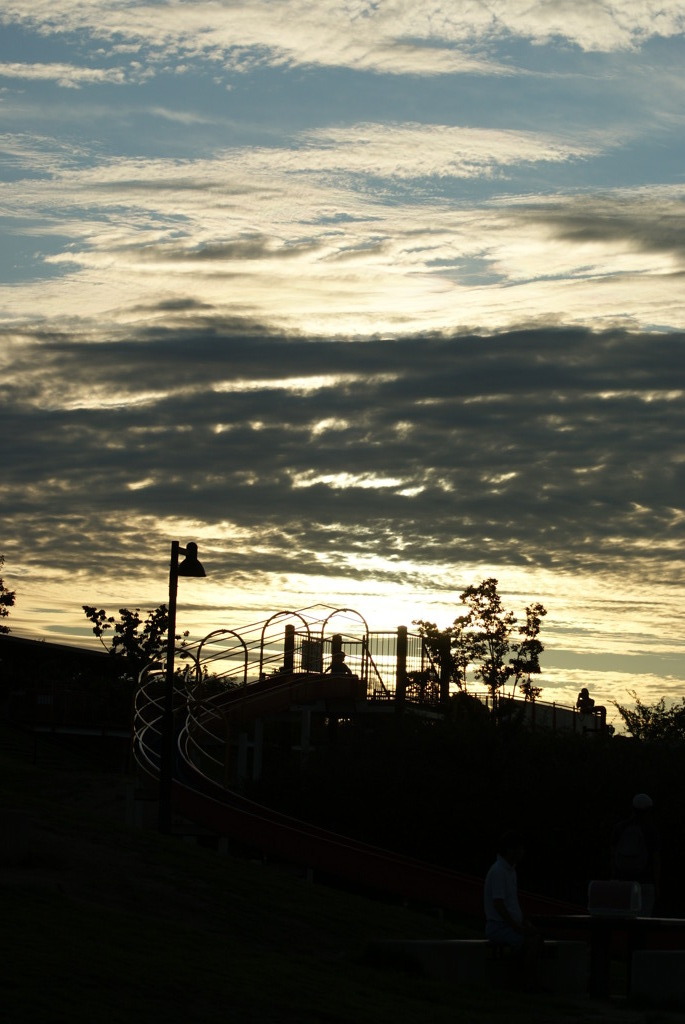 夏の夕暮れ
