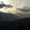 秩父連山　天気輪の柱