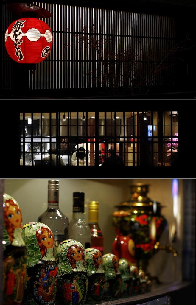 窓　　京の夜