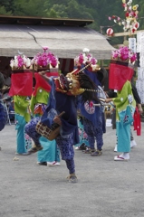 山祇神社　小留浦の獅子舞
