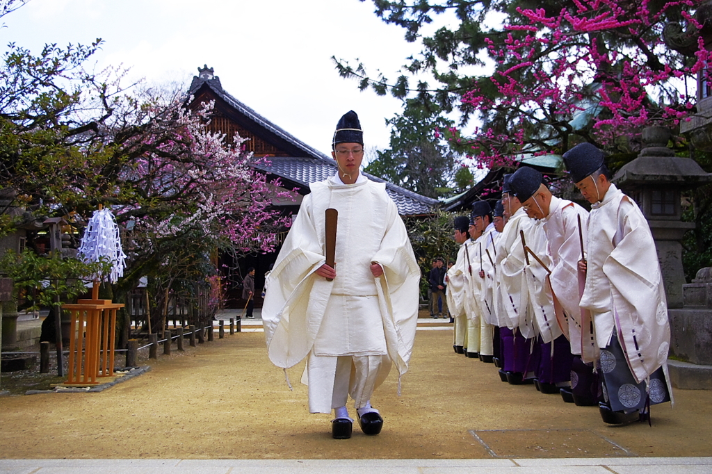 京都スナップ　神事　北野天満宮