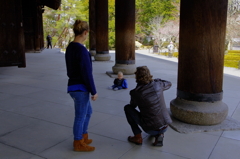 京都スナップ　家族　南禅寺三門