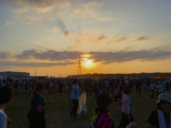 RISING SUN ROCK FESTIVALのSUNSET