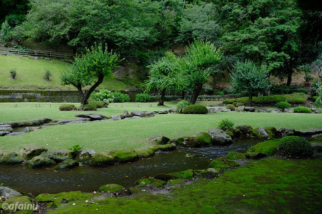 庭園のせせらぎ