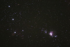 オリオン座と大星雲