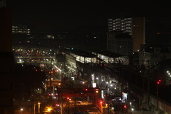 深夜の駅（ニコンレンズ）