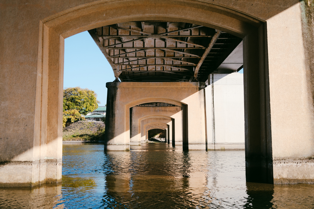 鶴見橋下の景色
