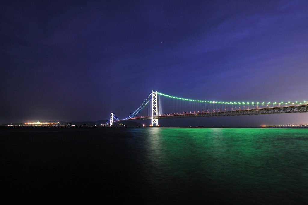 明石海峡大橋（夜景）