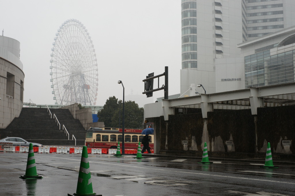 雪のパシフィコ横浜