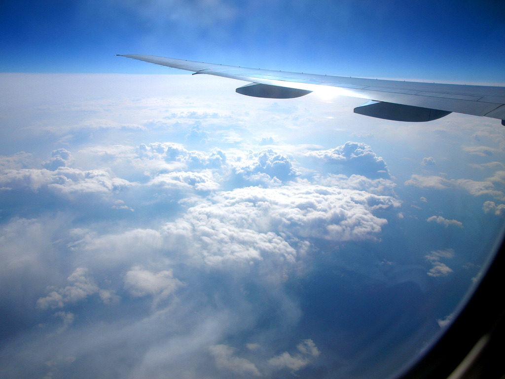 日本上空