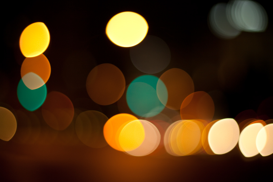 bokeh in traffic