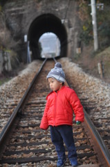 子と線路