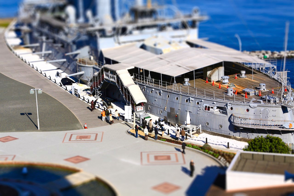 戦艦三笠（ミニチュア風）