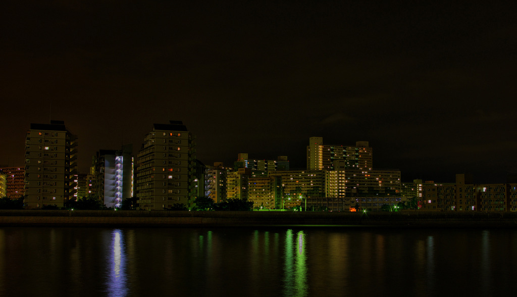 団地の夜景