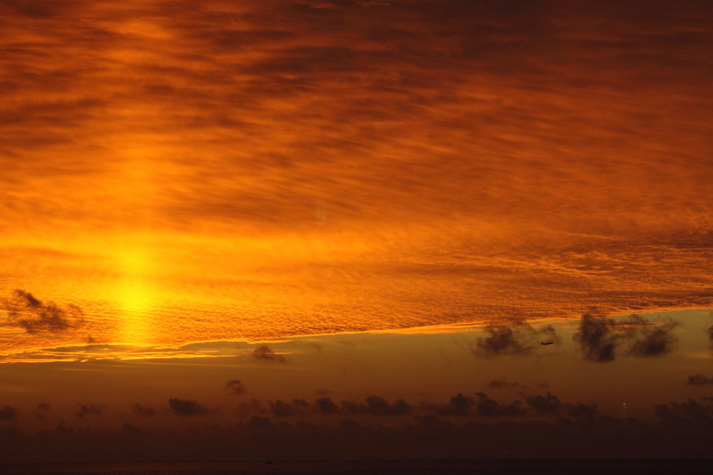 最後の夕日