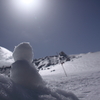 雪だるまの日光浴