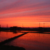 田園の夕暮れ