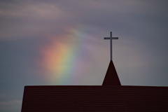 虹と教会