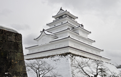 若松城／八重の桜