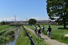 電車が走る公園