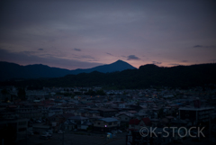 夜明けの会津磐梯山