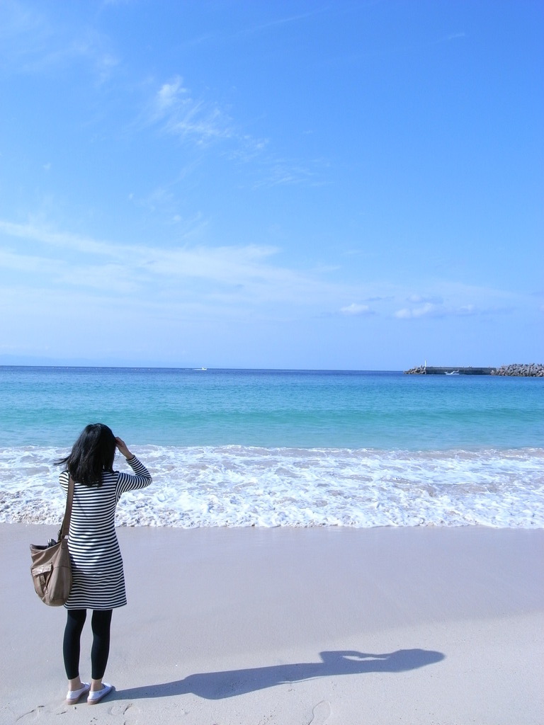 海と娘。