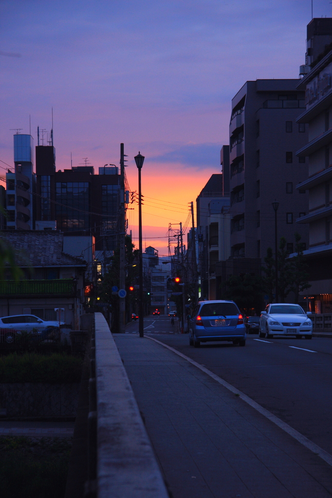 夕日