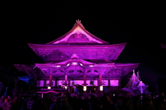 長野灯明祭り　紫