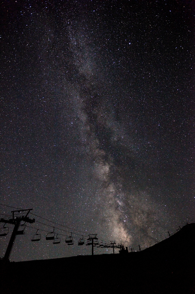 リフトに乗って天の川へ