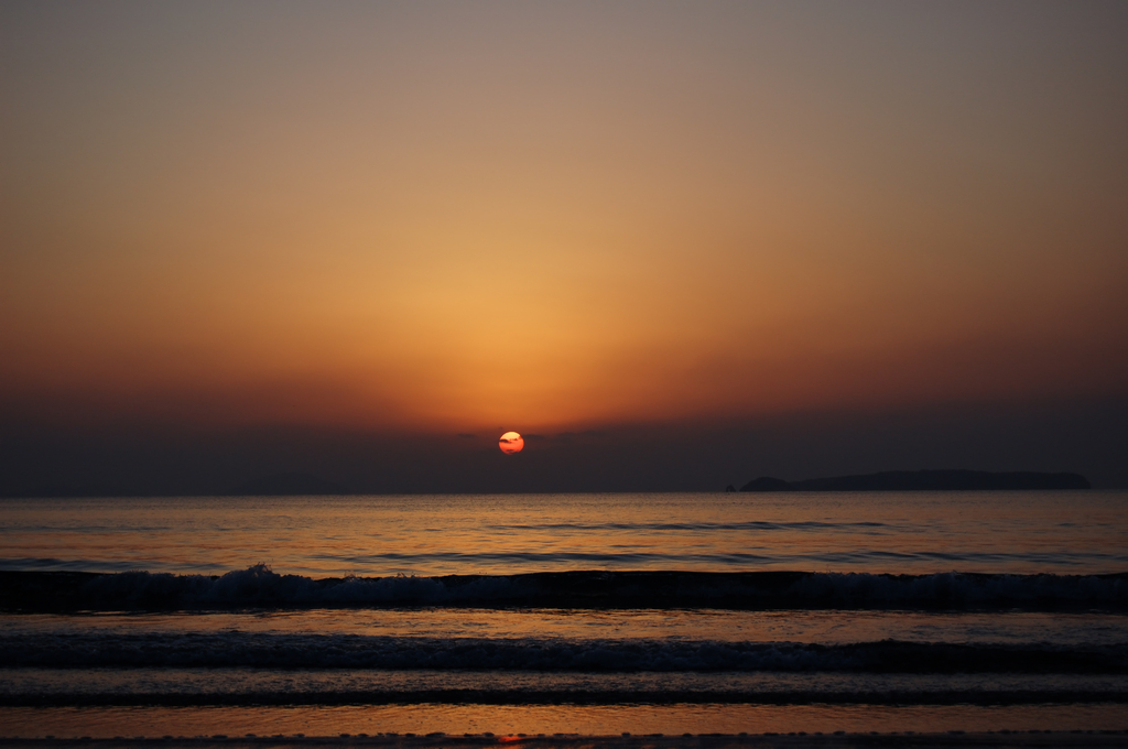 冬の夕日