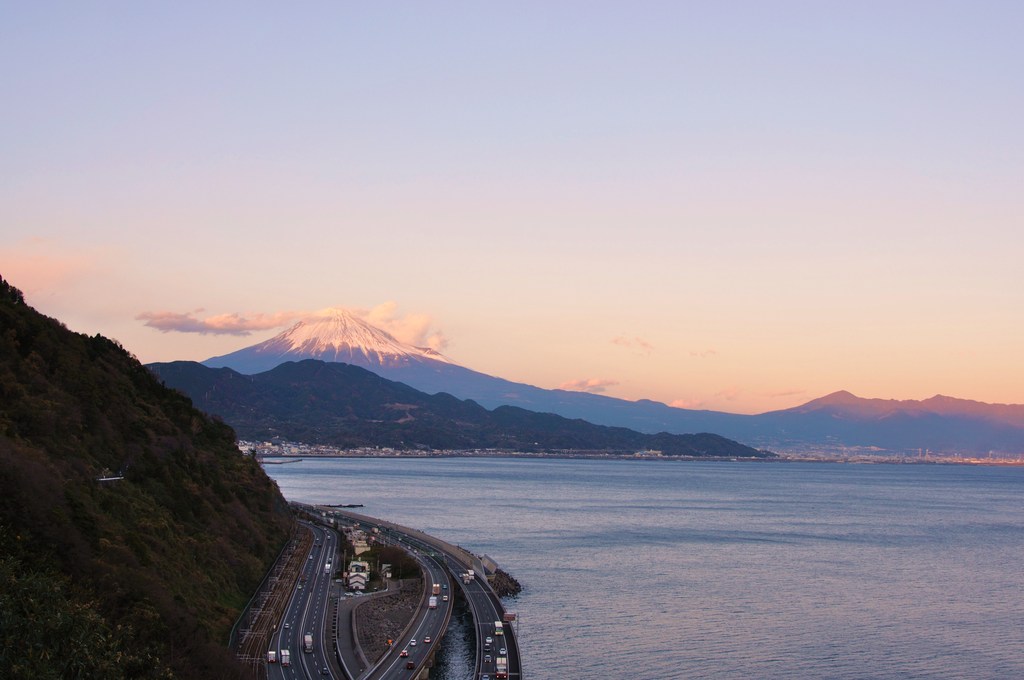 薩埵峠からの夕富士