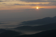 筑波山からの朝日