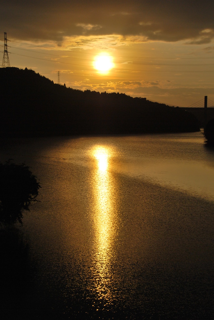 夕日