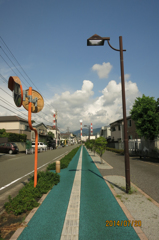 真夏の散歩道