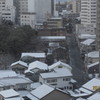 雪化粧の甍群