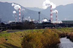 地元の製紙工場１３５ｍｍ