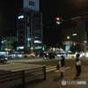 夜の水道町交差点