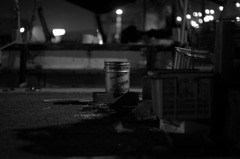 港にて。