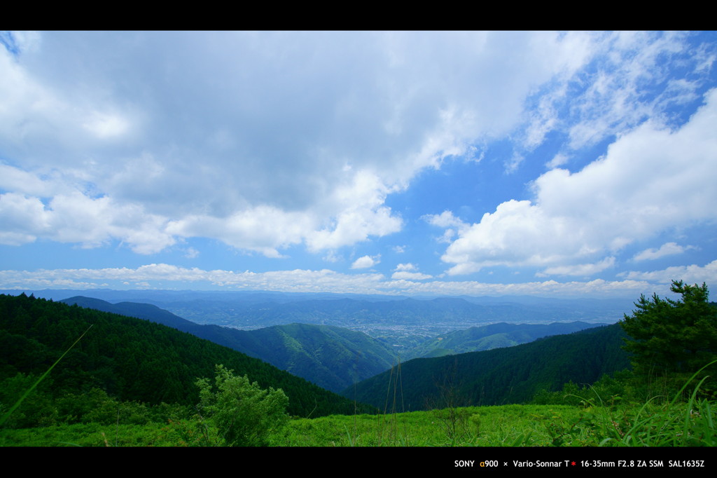 夏 空。　～ 紀伊山脈を眺めて ～